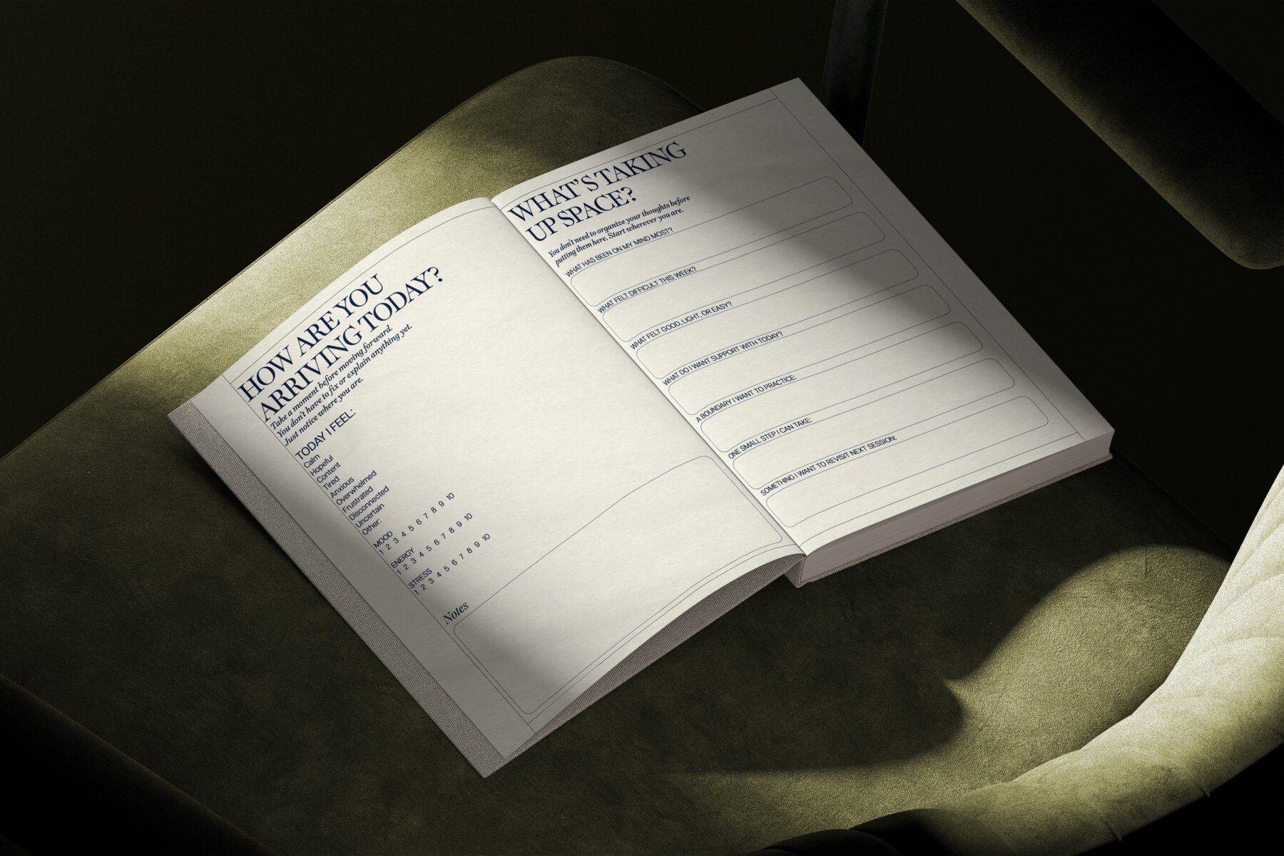Interior spread of a Prodigy therapy workbook